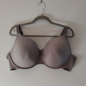 Torrid Curve Bra Size 46DD XO Pushup Underwire Back Smoothing Gray Sexy Smooth
